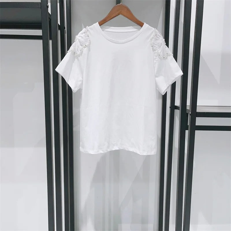 T shirt blanc moulant