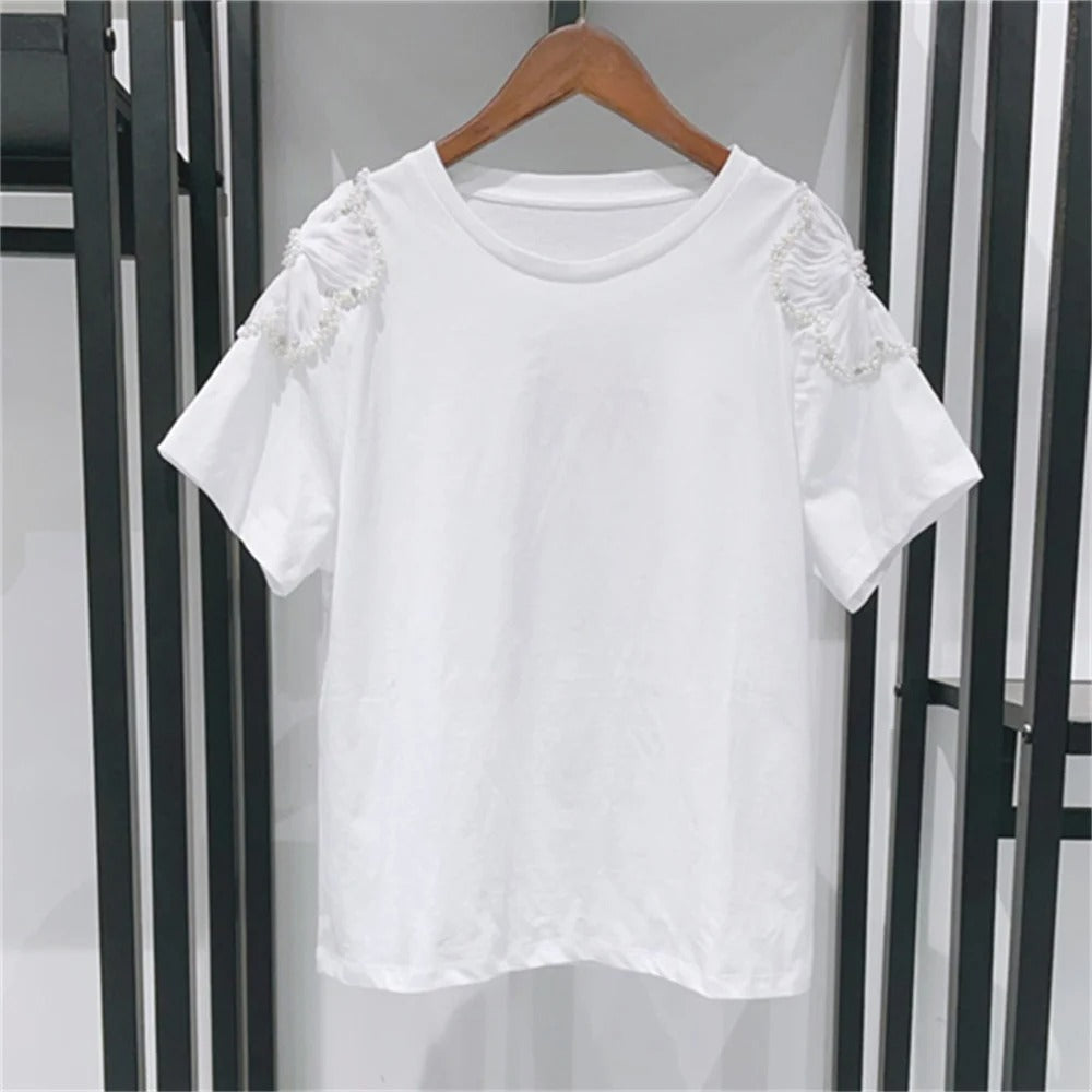 T shirt blanc moulant