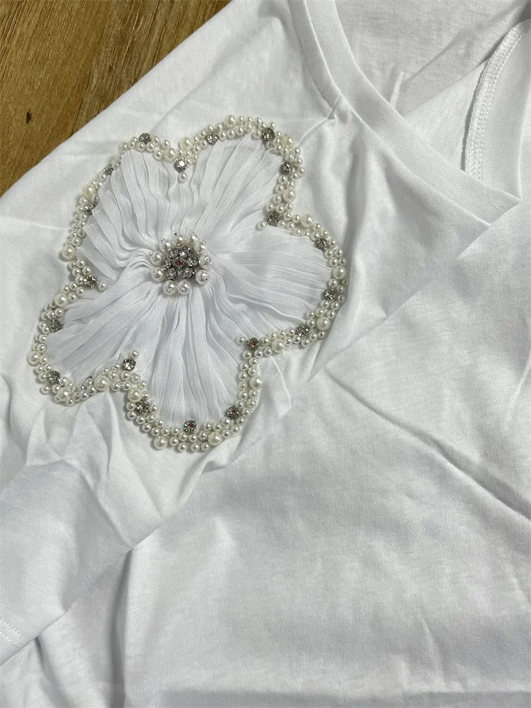 T shirt blanc moulant