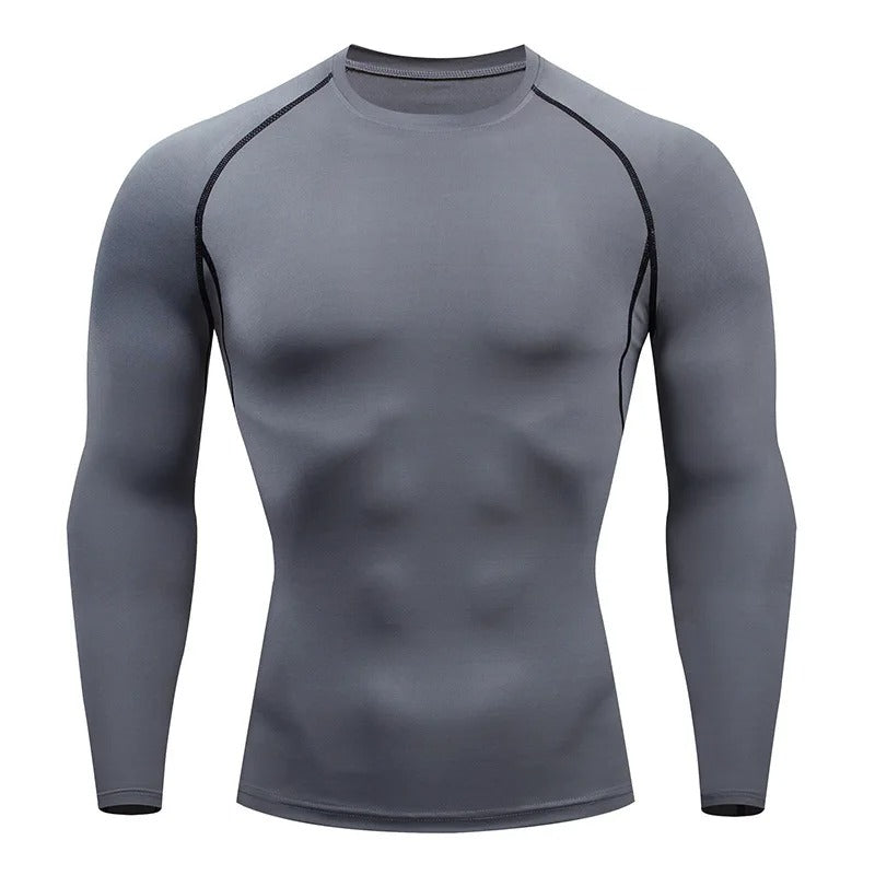 T shirt compression manche longue