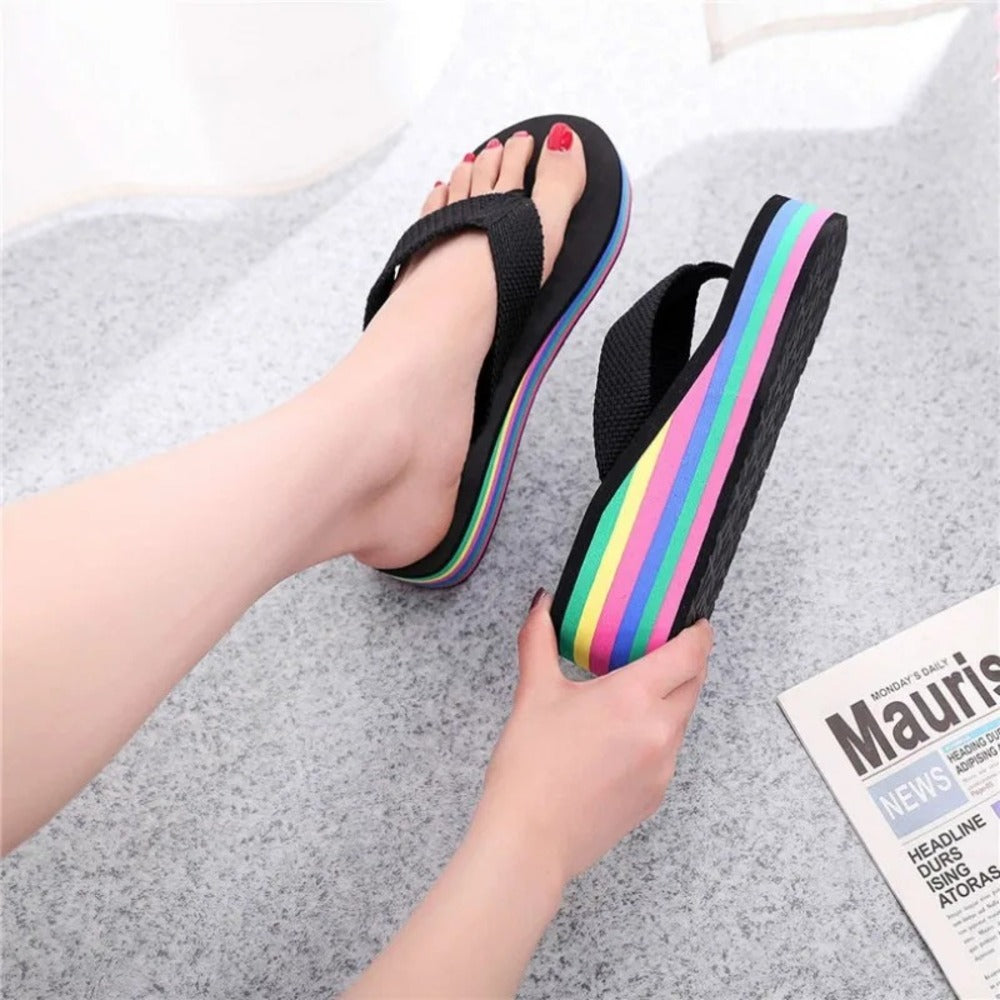 Tongs arc en ciel